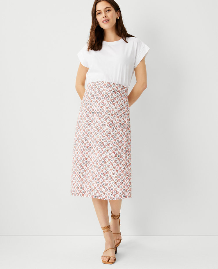 Petite Medallion A-Line Skirt