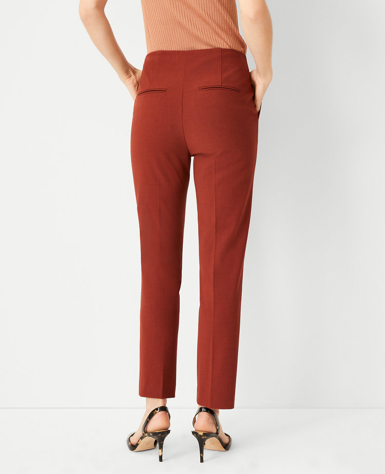The High Rise Side Zip Ankle Pant in BiStretch