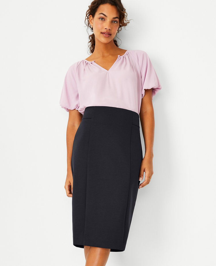 High waisted clearance tailored pencil skirt