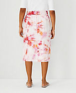 Tie Dye Pull On Pencil Skirt - Curvy Fit carousel Product Image 2