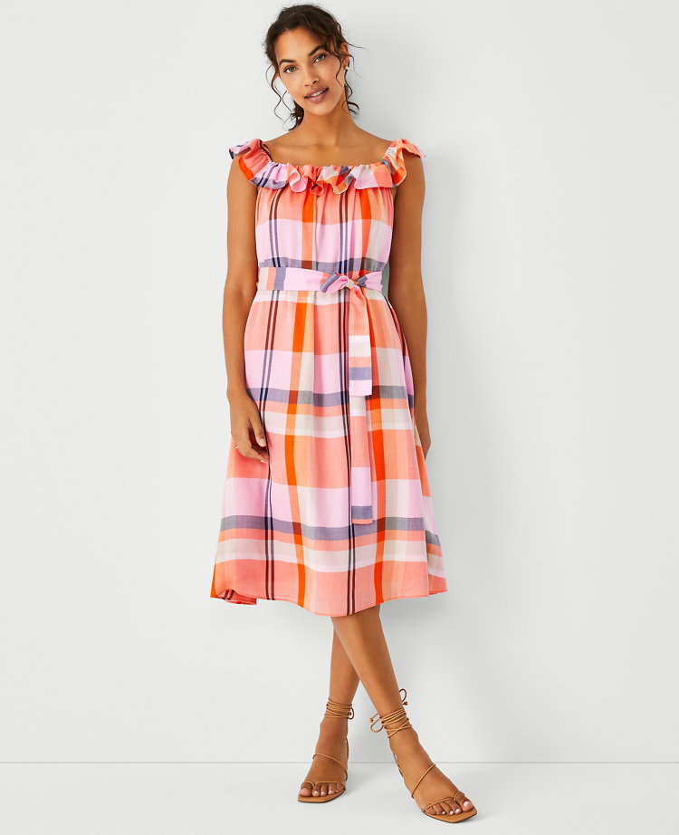 ann taylor madras dress