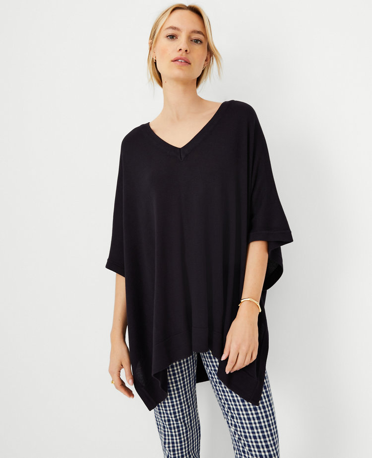 Ann Taylor V-Neck Poncho