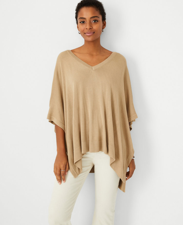 Ann Taylor V-Neck Poncho