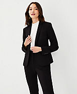 The One-Button Blazer in Double Knit carousel Product Image 1