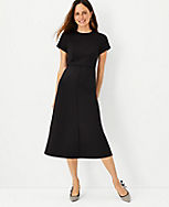 The Midi Flare Dress in Double Knit carousel Product Image 1