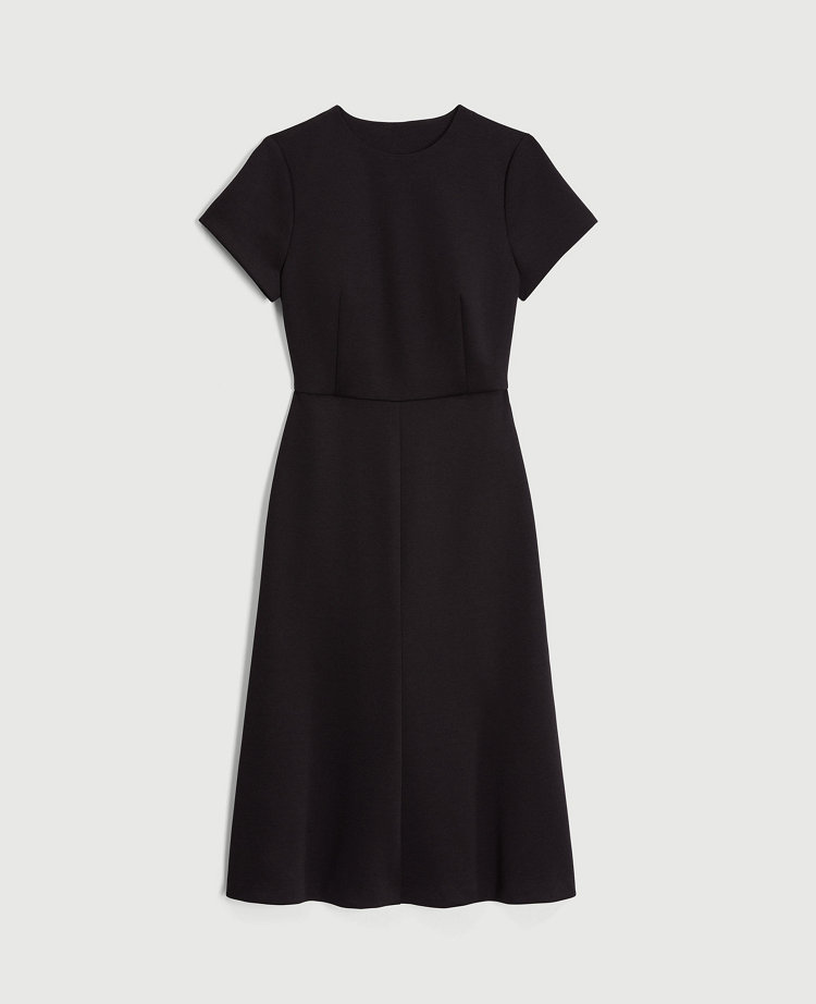 The Midi Flare Dress in Double Knit