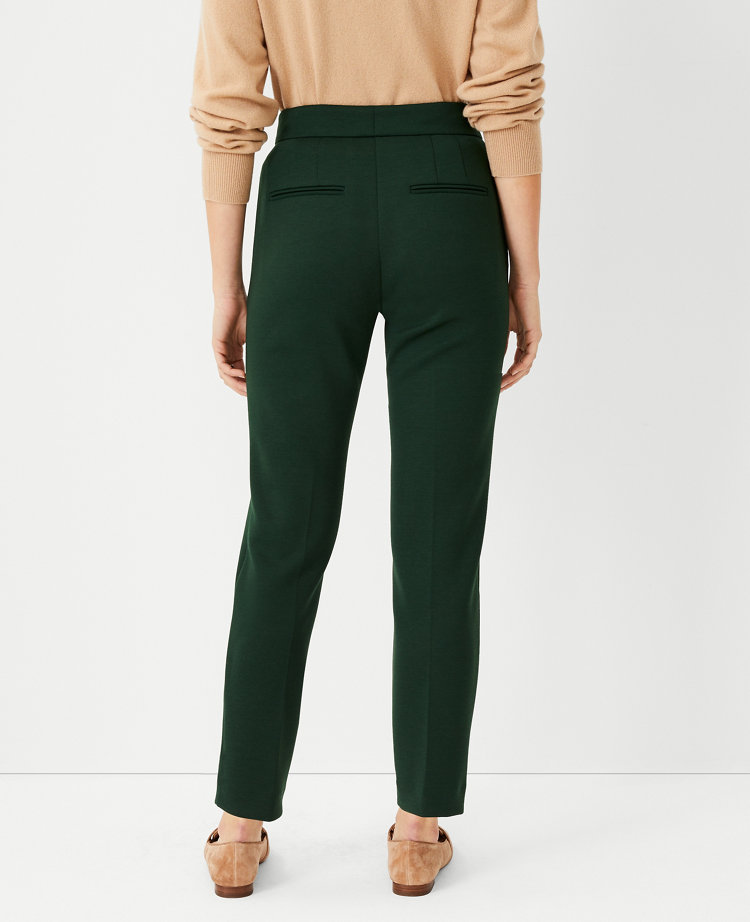 The Pintucked Ankle Pant in Double Knit carousel Product Image 2