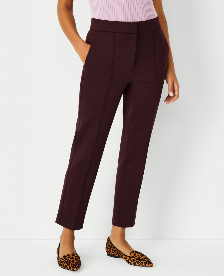 The Pintucked Ankle Pant in Double Knit carousel Product Image 1