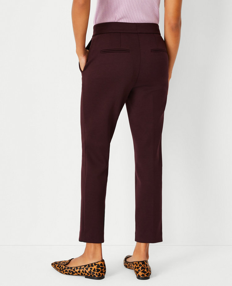 The Pintucked Ankle Pant in Double Knit carousel Product Image 2