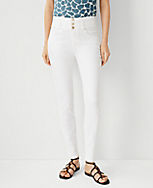 Sculpting Pocket High Rise Skinny Jeans in White carousel Product Image 1