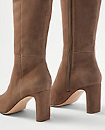 Suede Block Heel Boots carousel Product Image 2