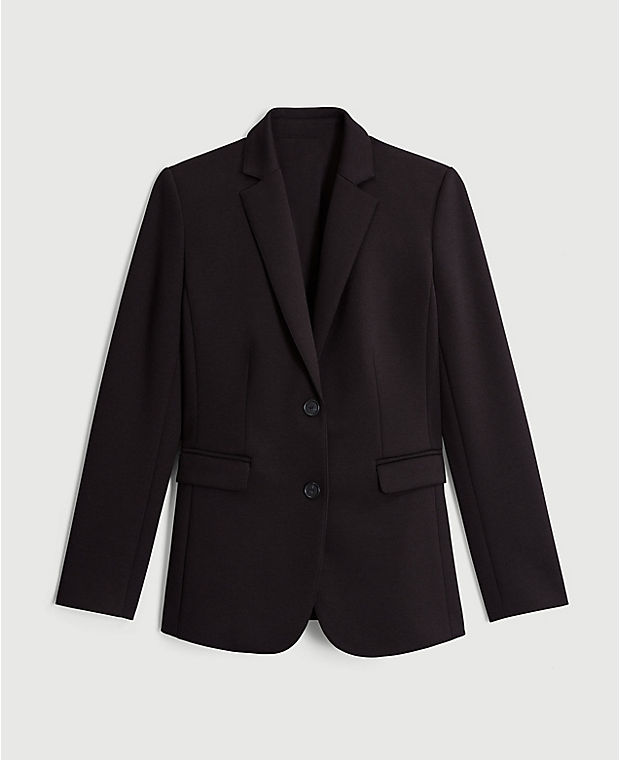 The Two Button Blazer in Double Knit