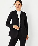 The Petite Two Button Blazer in Double Knit carousel Product Image 1