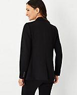 The Petite Two Button Blazer in Double Knit carousel Product Image 2