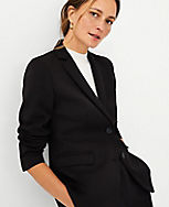 The Petite Two Button Blazer in Double Knit carousel Product Image 3