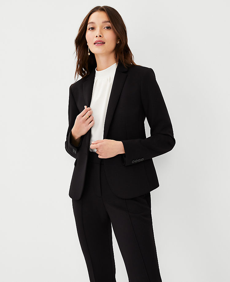 The Tall One-Button Blazer in Double Knit