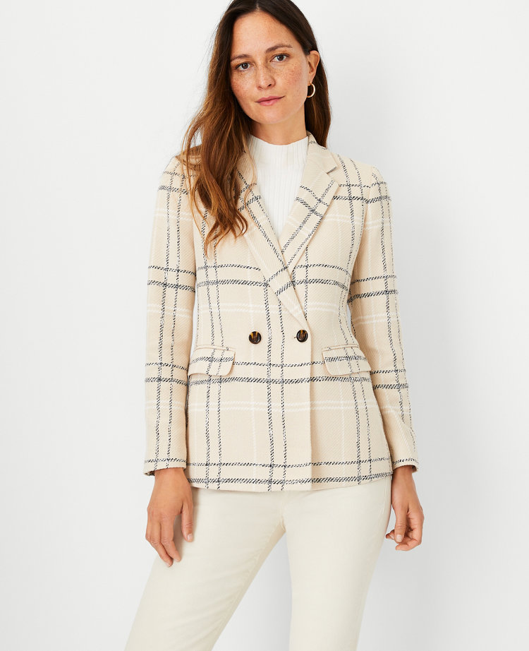 The Petite Plaid Bedford Blazer