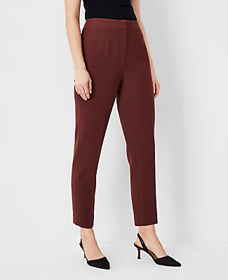Ann Taylor The Lana Slim Pant - Curvy Fit In Brown Stone