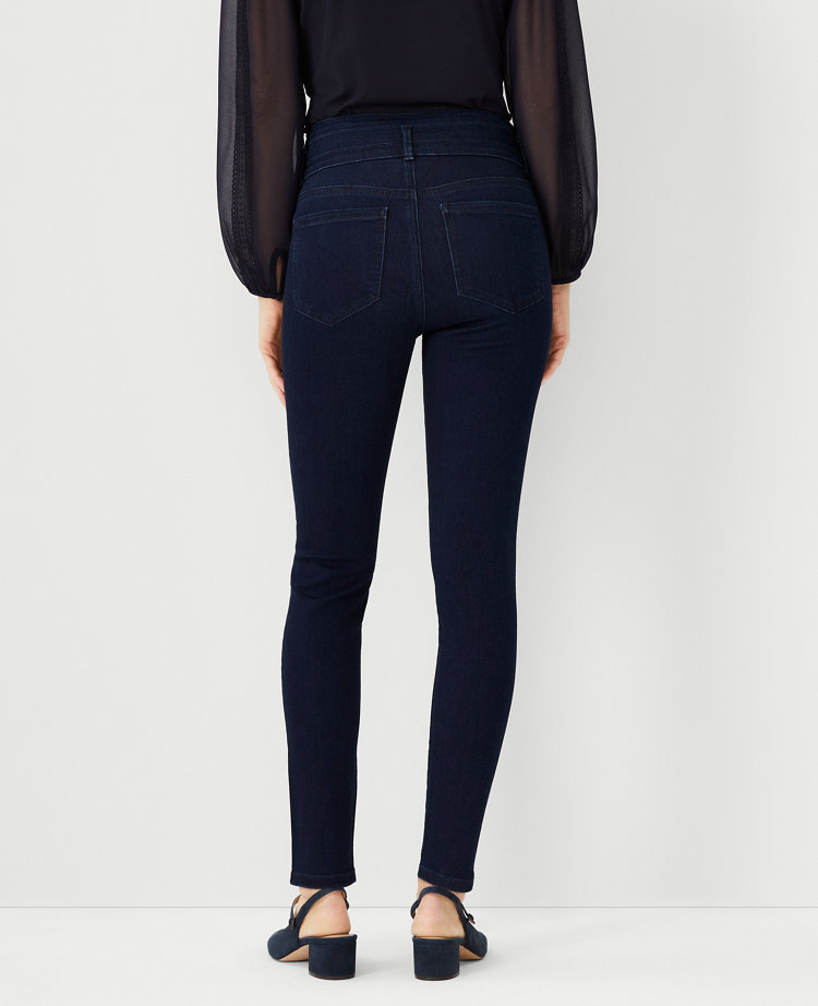 Tall Curvy Sculpting Pocket High Rise Skinny Jeans in Dark Rinse Wash