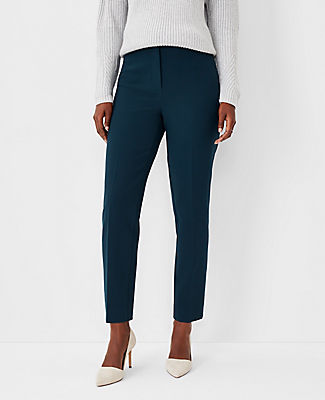 Ann Taylor The Petite High Waist Slim Pant - Curvy Fit In Midnight Spruce