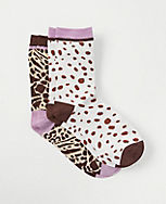 Animal Print Trouser Sock Set carousel Product Image 1