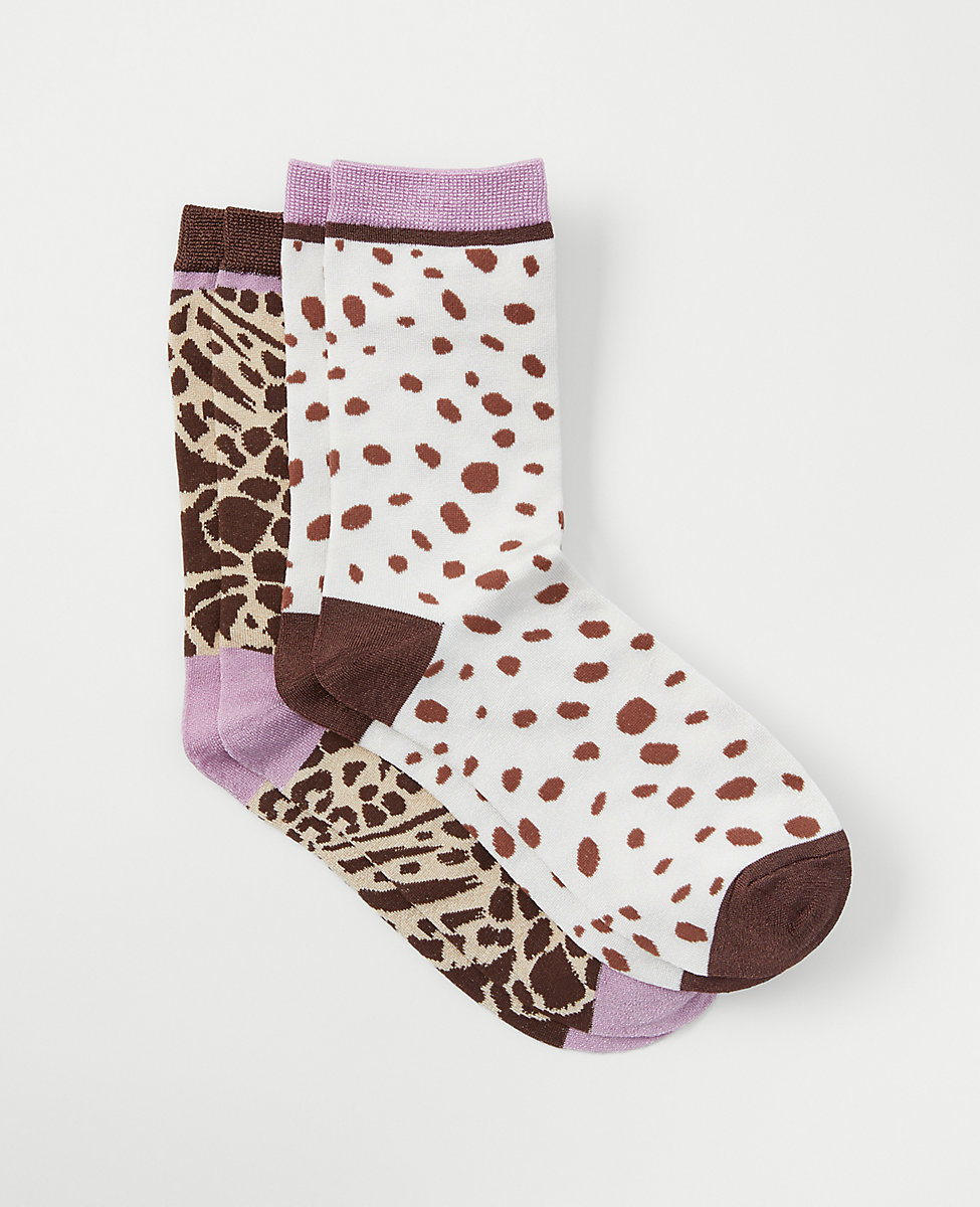 Animal Print Trouser Sock Set