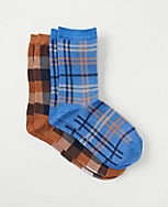 Plaid Trouser Sock Set carousel Product Image 1