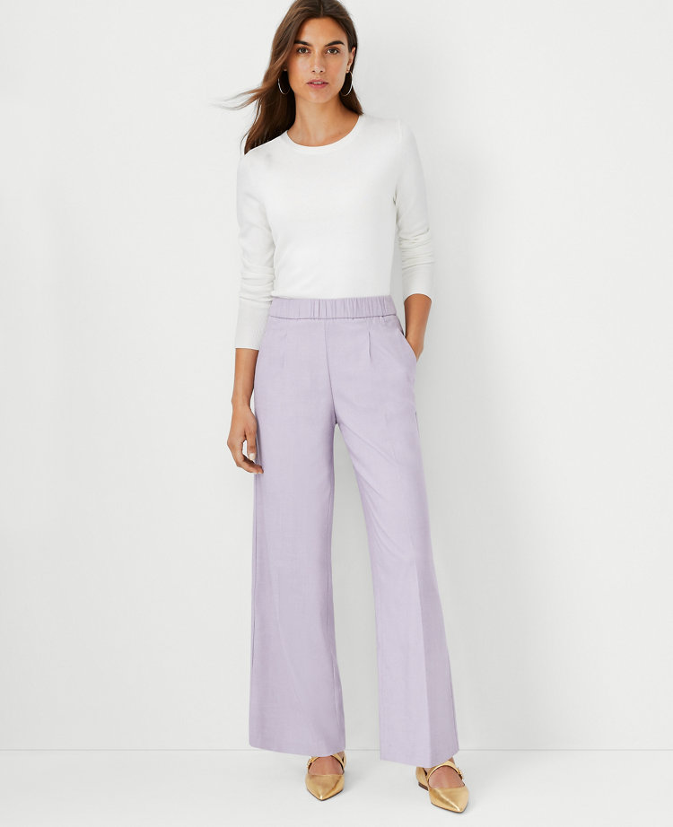 pull on straight leg trousers