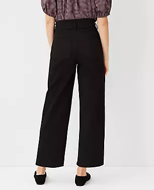 Sculpting Pocket High Rise Wide Leg Jeans in Black carousel Product Image 2