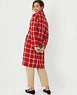 Plaid Cocoon Coat carousel Product Image 2