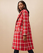 Plaid Cocoon Coat carousel Product Image 4