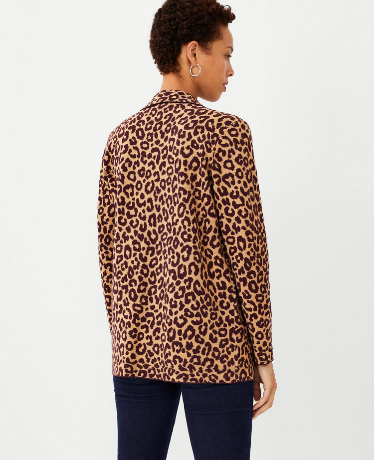 Ann taylor leopard sweater hotsell