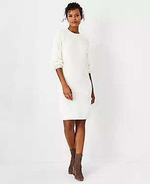 Ribbed Sweater Shift Dress carousel Product Image 1
