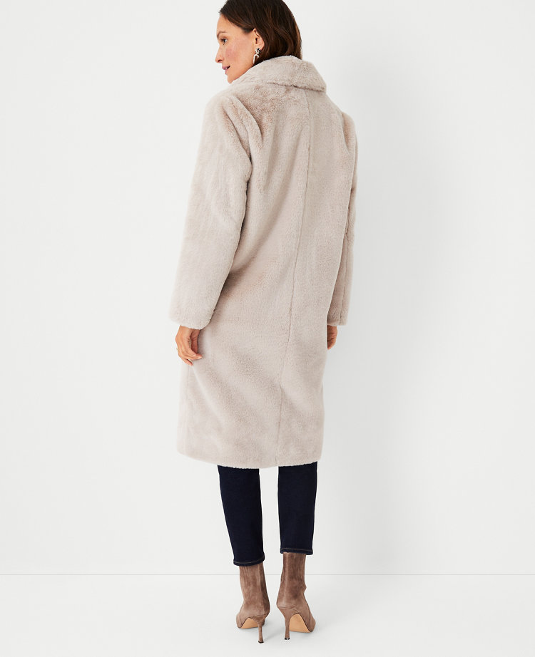 Faux Fur Cocoon Coat