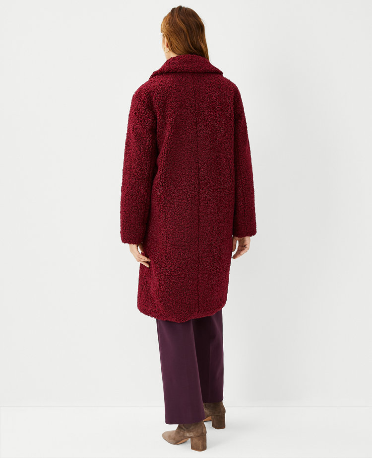 Sherpa cocoon coat sale