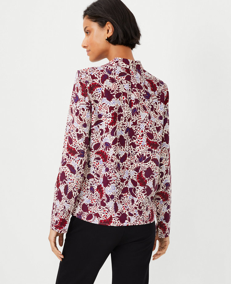 Floral Cowl Neck Top