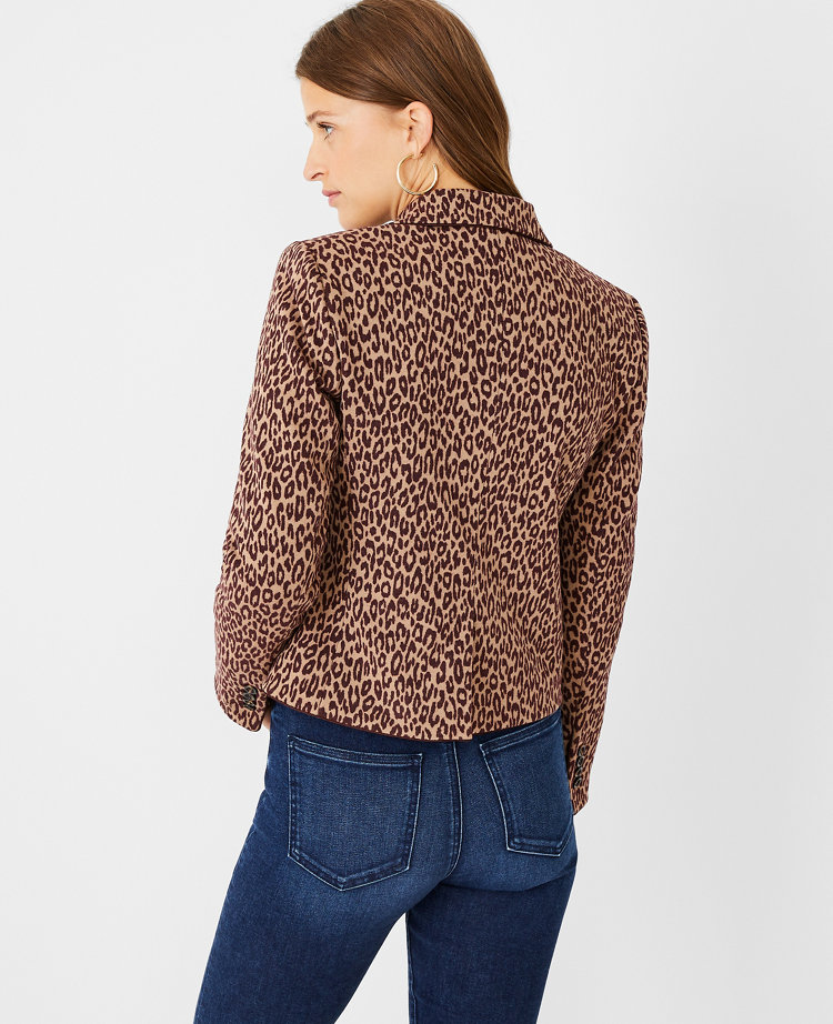 The Newbury Blazer in Leopard Print