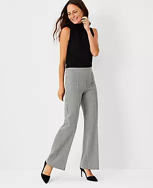 The Houndstooth Side Zip Straight Pant carousel Product Image 1