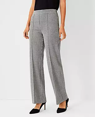 The Houndstooth Side Zip Straight Pant carousel Product Image 3
