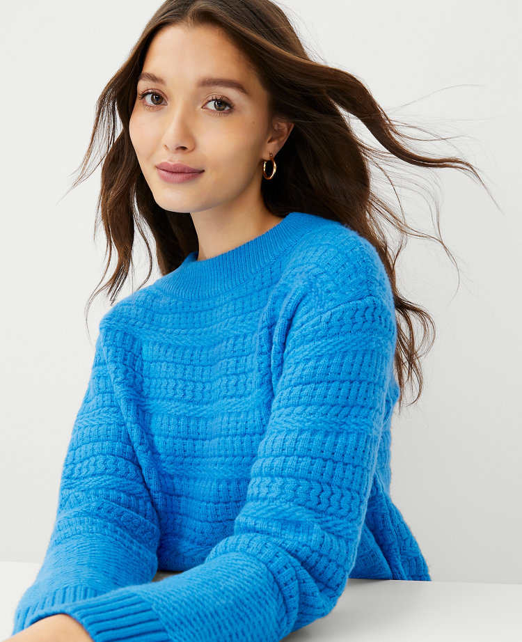 Mixed stitch clearance sweater