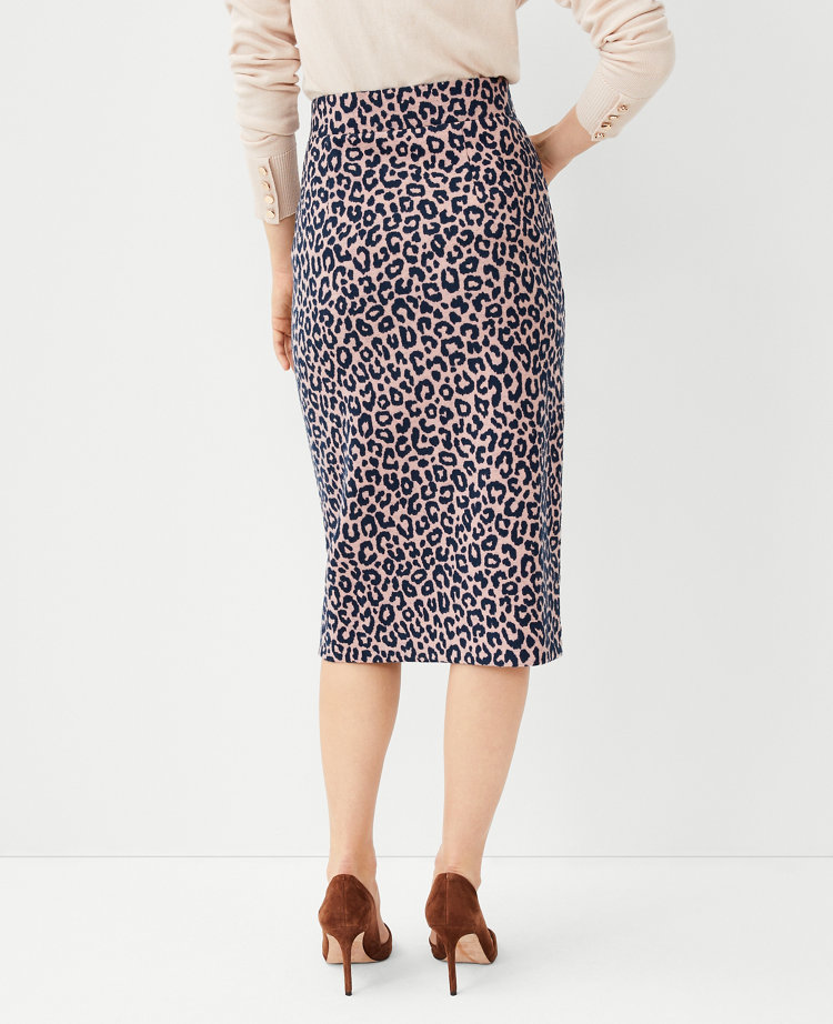 Petite Animal Print Pencil Skirt