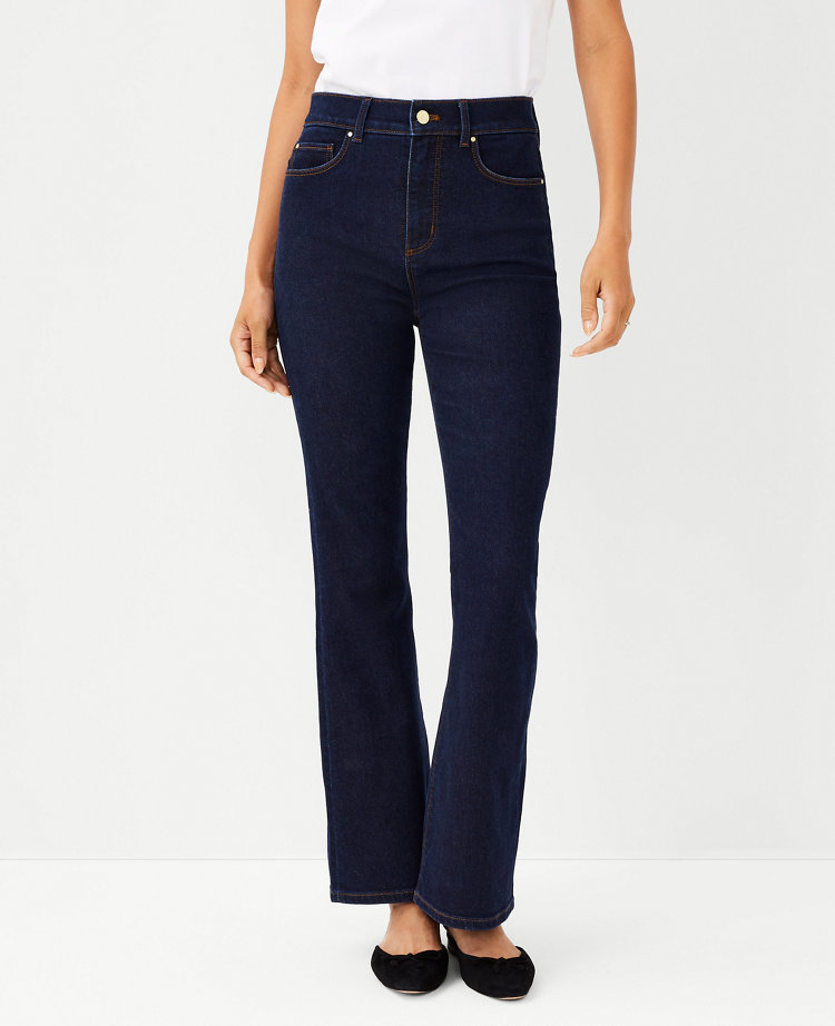 Sculpting Pocket High Rise Boot Cut Jeans in Classic Rinse Wash