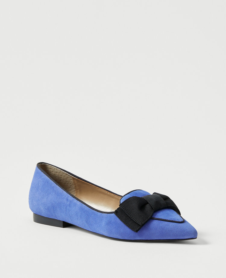 Ann taylor hot sale bow flats