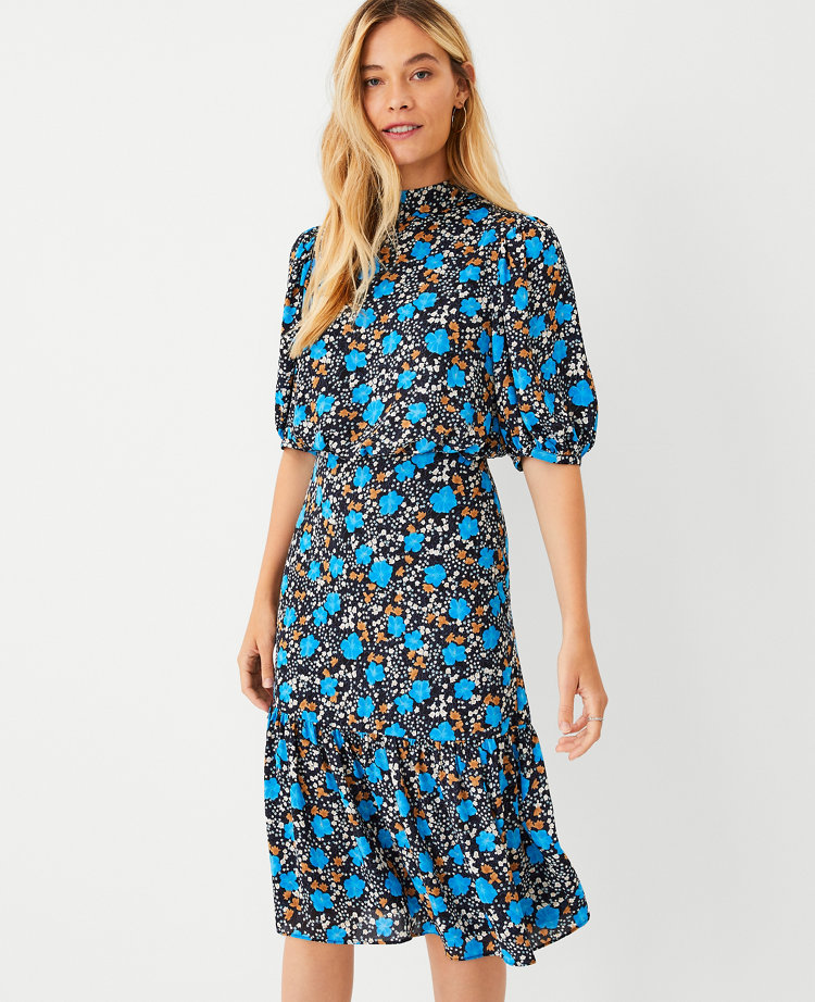 Floral Blouson Dress