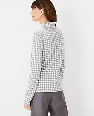 Houndstooth Turtleneck Sweater carousel Product Image 2