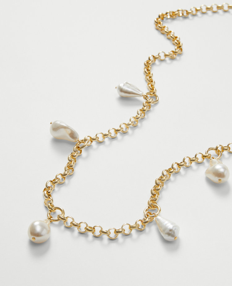 Freshwater Pearl Station Necklace