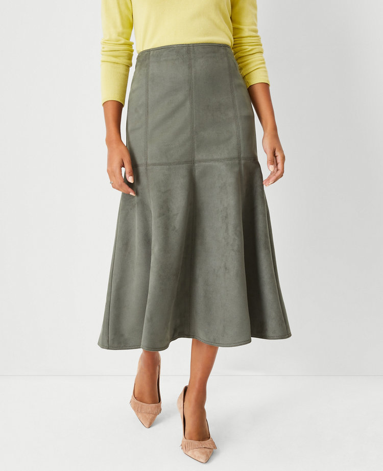 Petite flared 2024 midi skirt