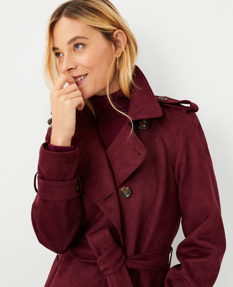 Petite suede coat hotsell