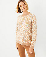 Leopard Print Cashmere Sweater carousel Product Image 1