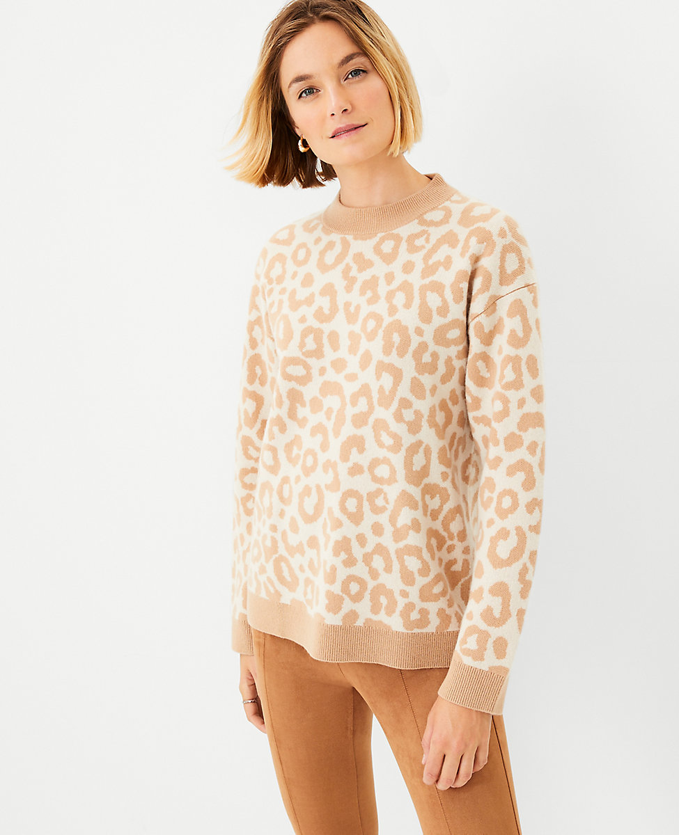 Leopard Print Cashmere Sweater
